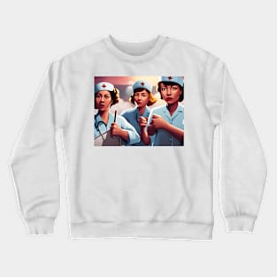 Protesting nurses Crewneck Sweatshirt